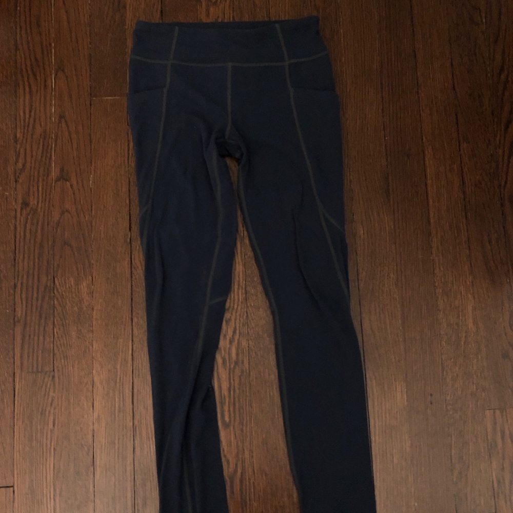 Athleta Girl “Stash Your Treasures Tight” Dark Green Leggings